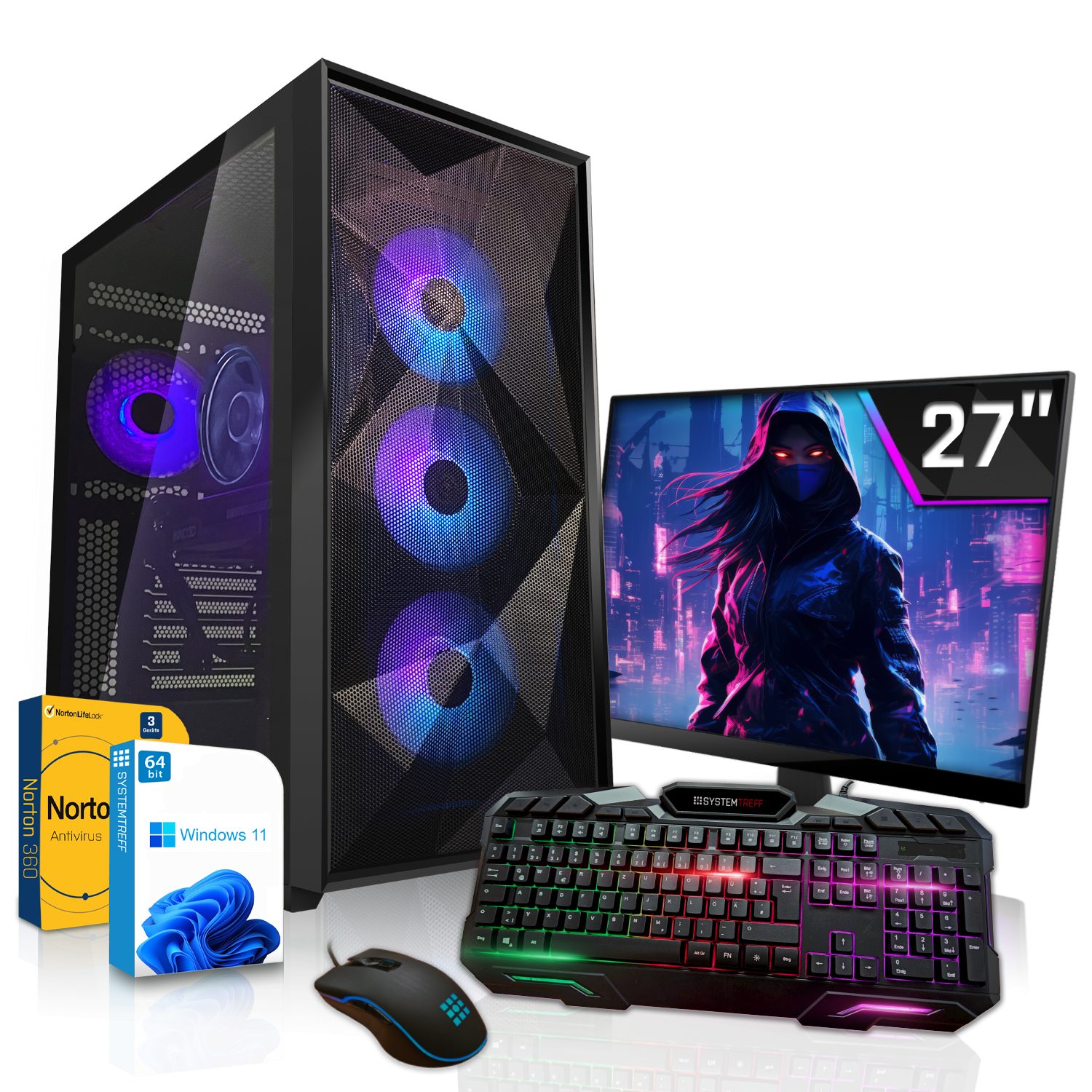 SYSTEMTREFF Gaming-PC-Komplettsystem (27