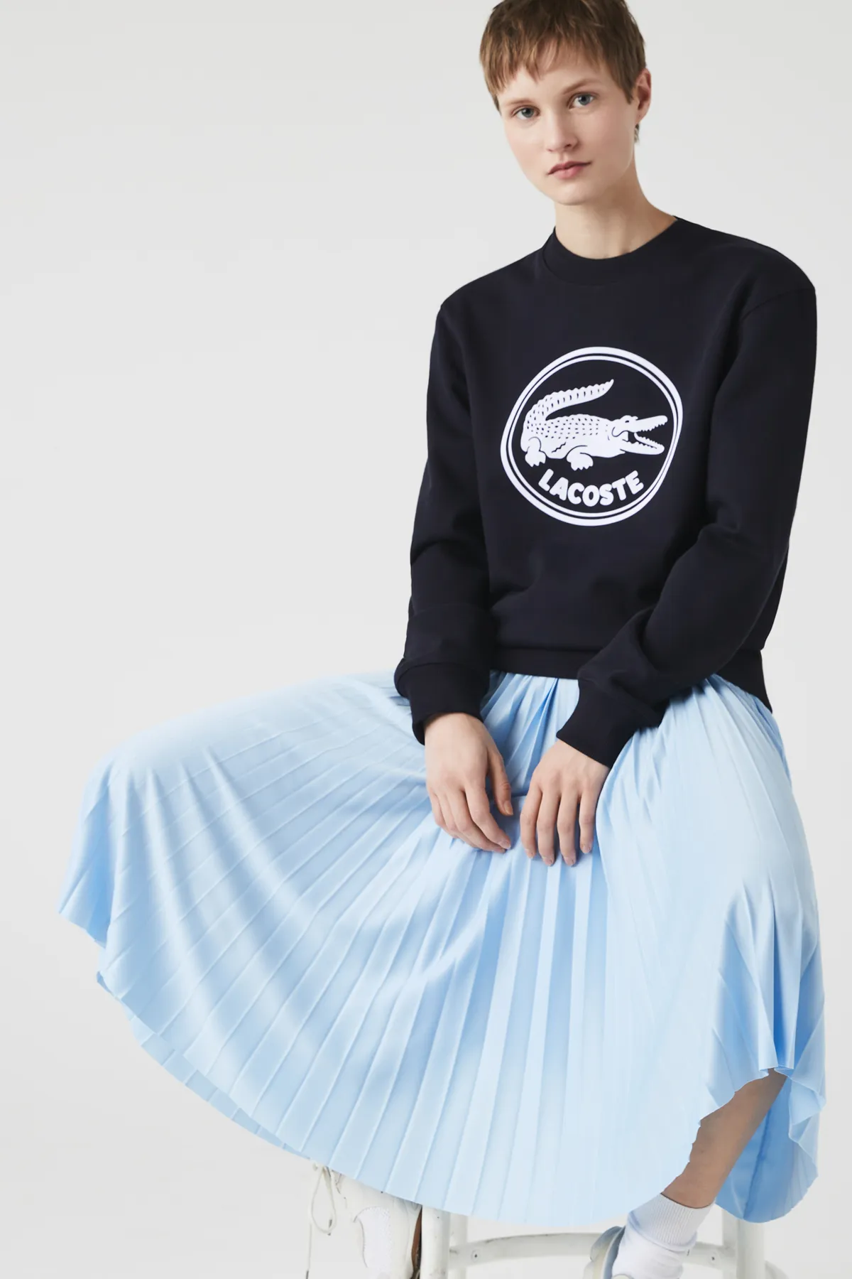 Lacoste  Sweatshirt - Schwarz - Regular Fit