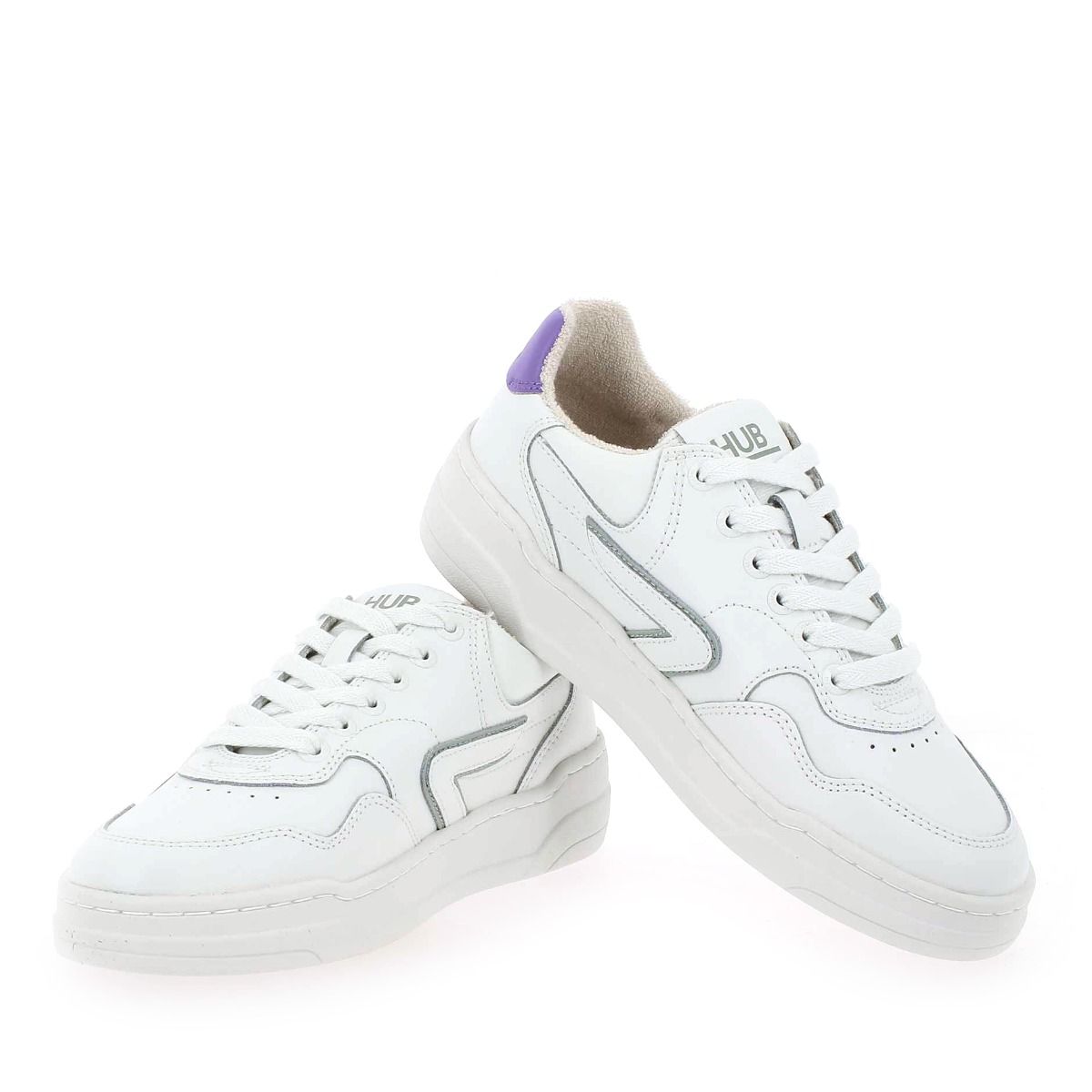 Hub  COURT W - Blanc Violet