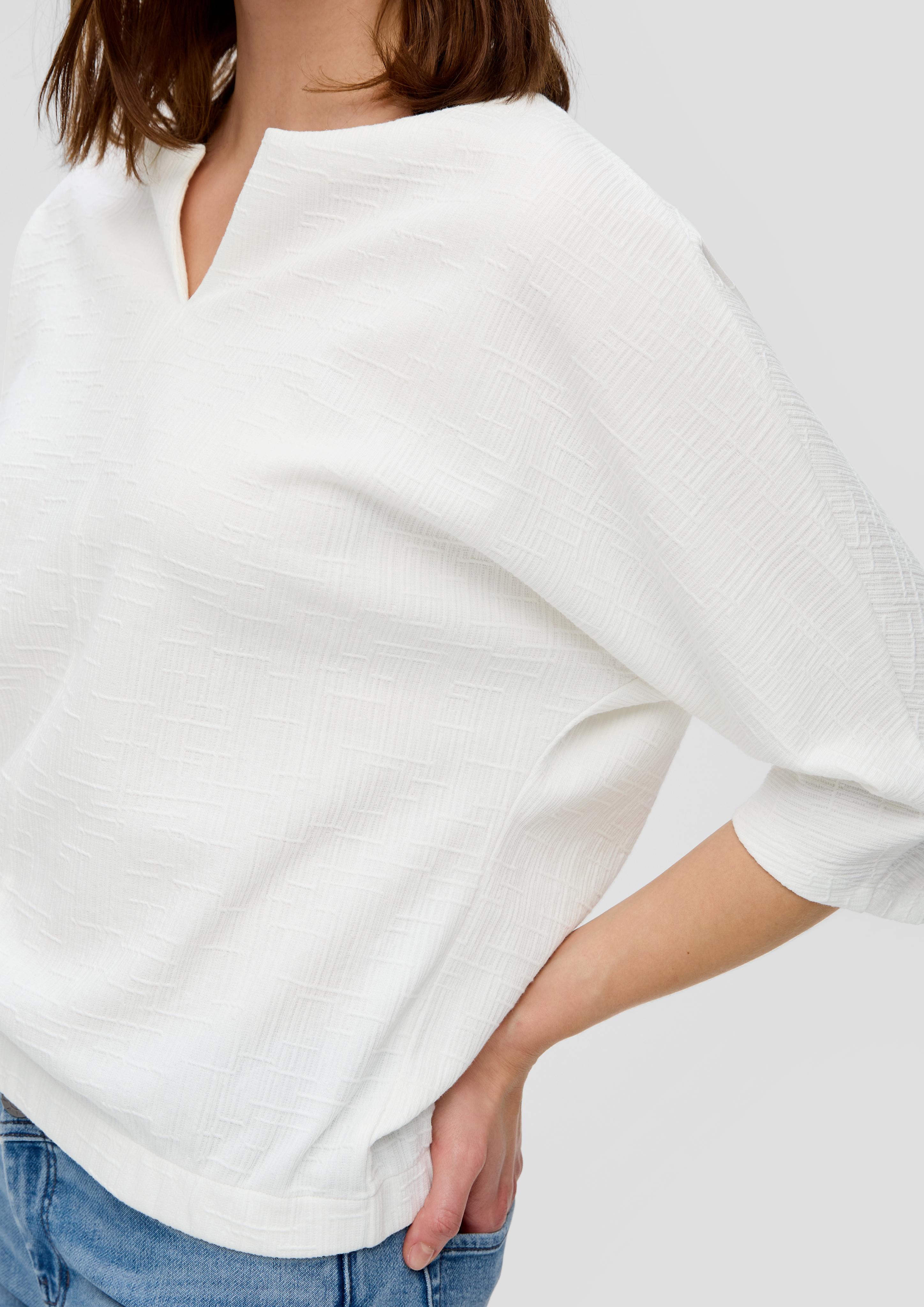 Jerseyshirt mit O-Shape und Musterstruktur  2149002-0210