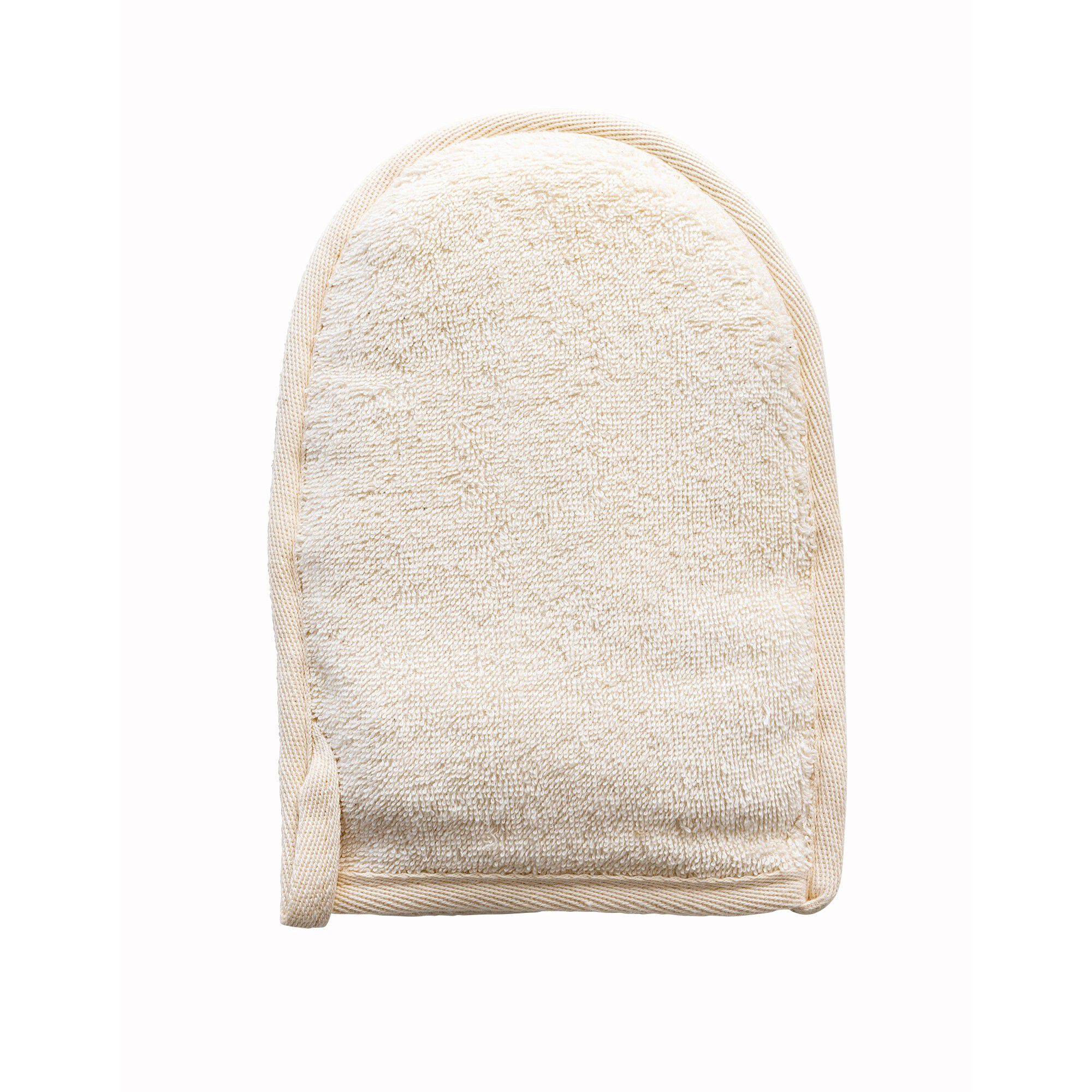 Gant loofah/coton massage pour droitiers ou gauchers