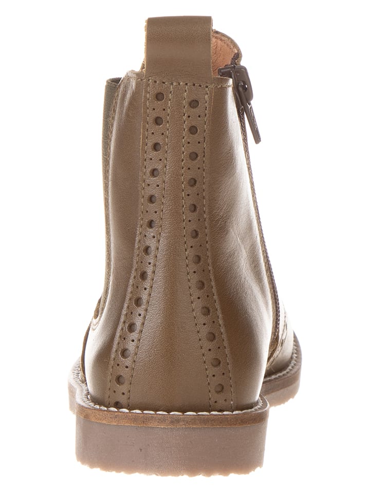 lamino Leder-Chelsea-Boots in Grün günstig kaufen