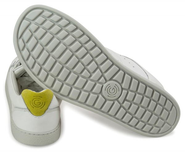 Groundies ~ Universe LowCut Sneaker GS1 ~ White Yelllow