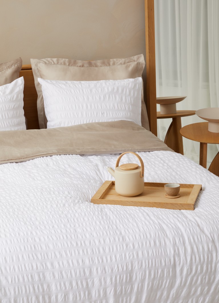 de Bijenkorf Home Organic Seersucker textured organic cotton duvet cover set 200TC - includes pillowcases