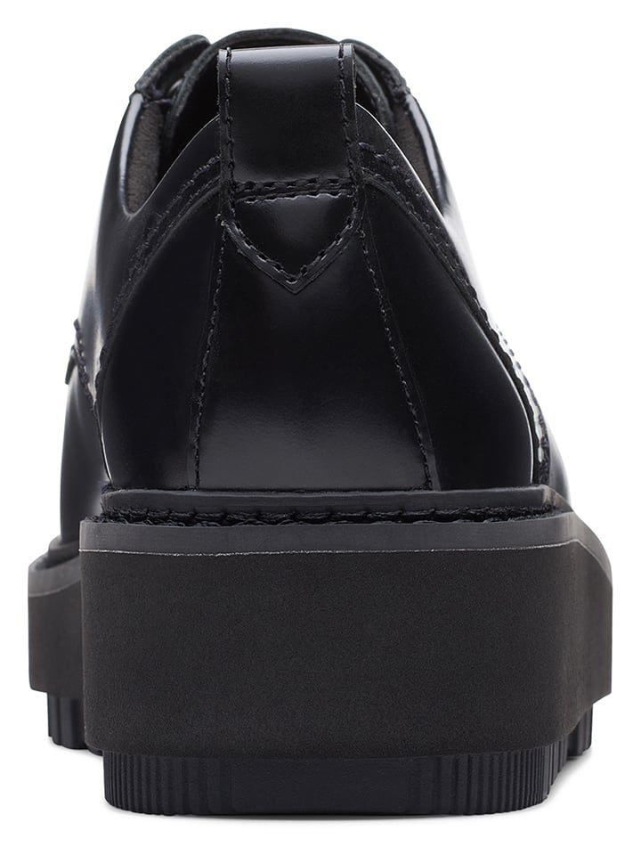 Clarks Leder-Schnürschuhe ''OriannaW Derby'' in Schwarz günstig kaufen