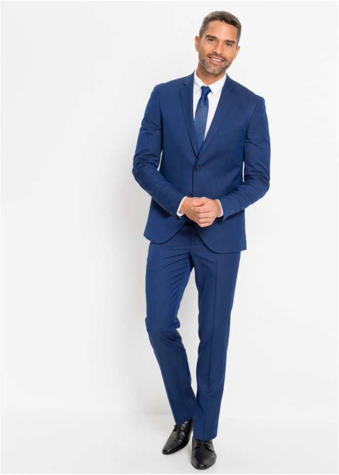 Anzug (3-tlg.Set): Sakko, Hose, Krawatte, Slim Fit