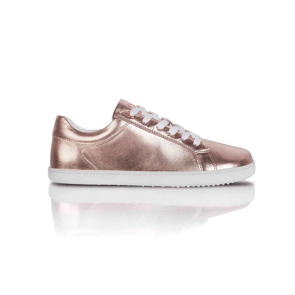 Shapen Feelin Uni Rose Gold Leather Barfuß-Halbschuhe