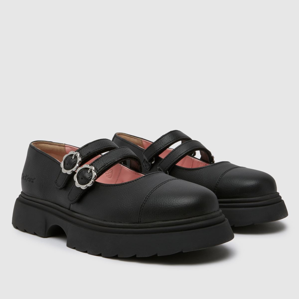 Kickers svarta kenzi mj flickor ungdomsskor