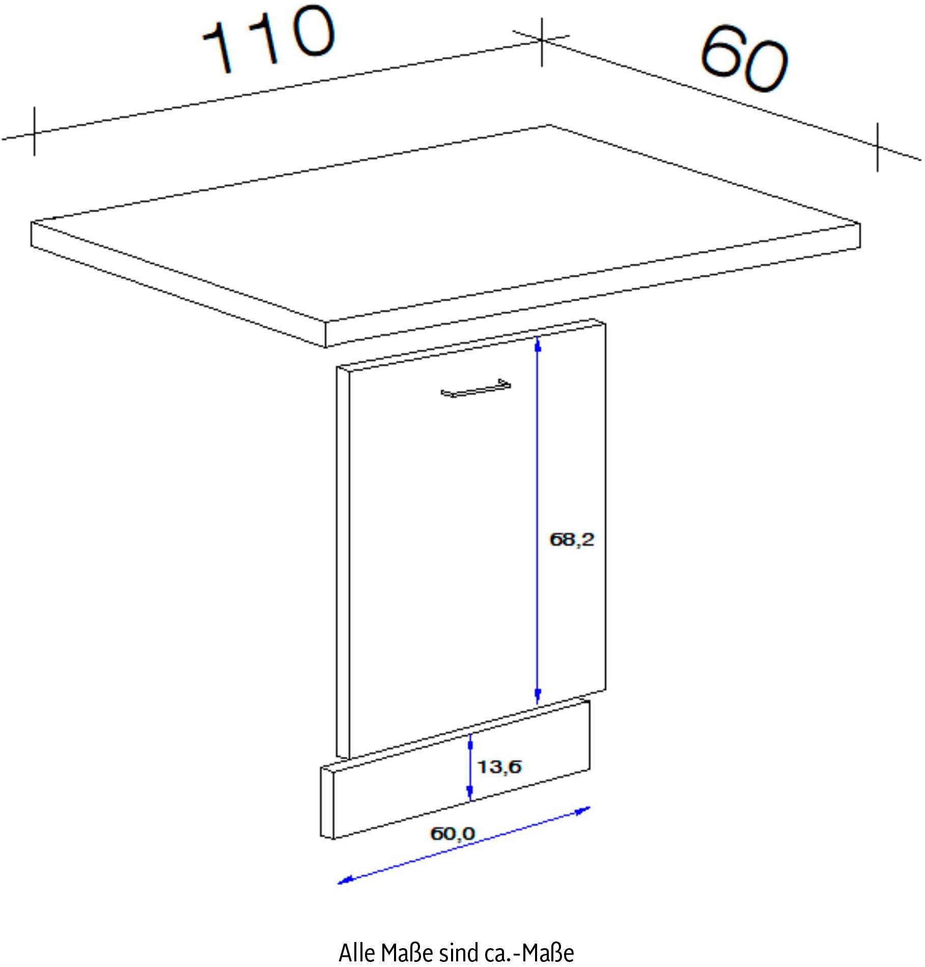 Flex-Well Frontblende Samoa, (B x H x T) 110 x 85 x 60 cm