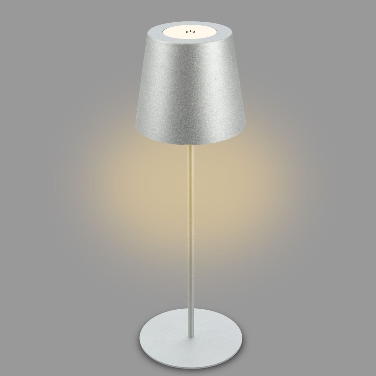 HVMM Akku LED Tischlampe Kiki Grau