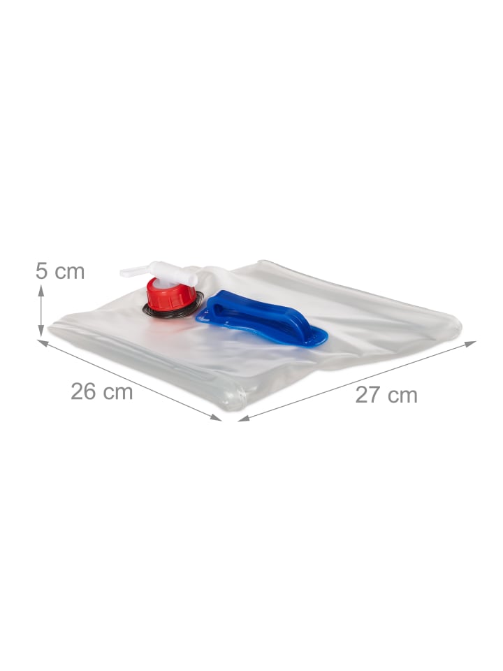 relaxdays 4x Wasserkanister in Transparent - 20 l günstig kaufen onesize