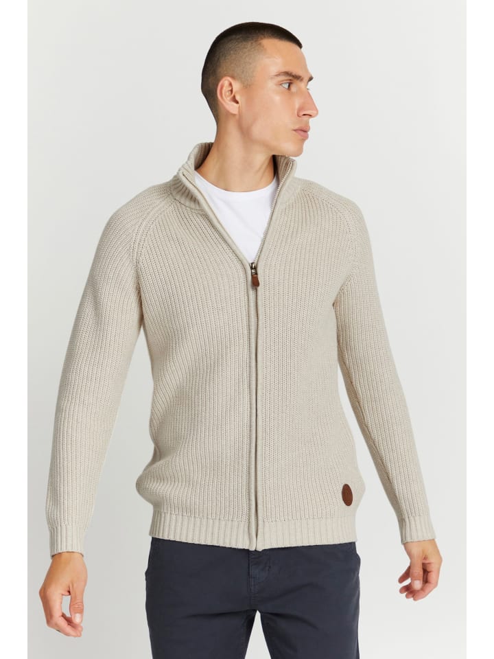 !SOLID Strickjacke SDXenos 21102718 ME Cardigan mit Troyerkragen in Beige günstig kaufen