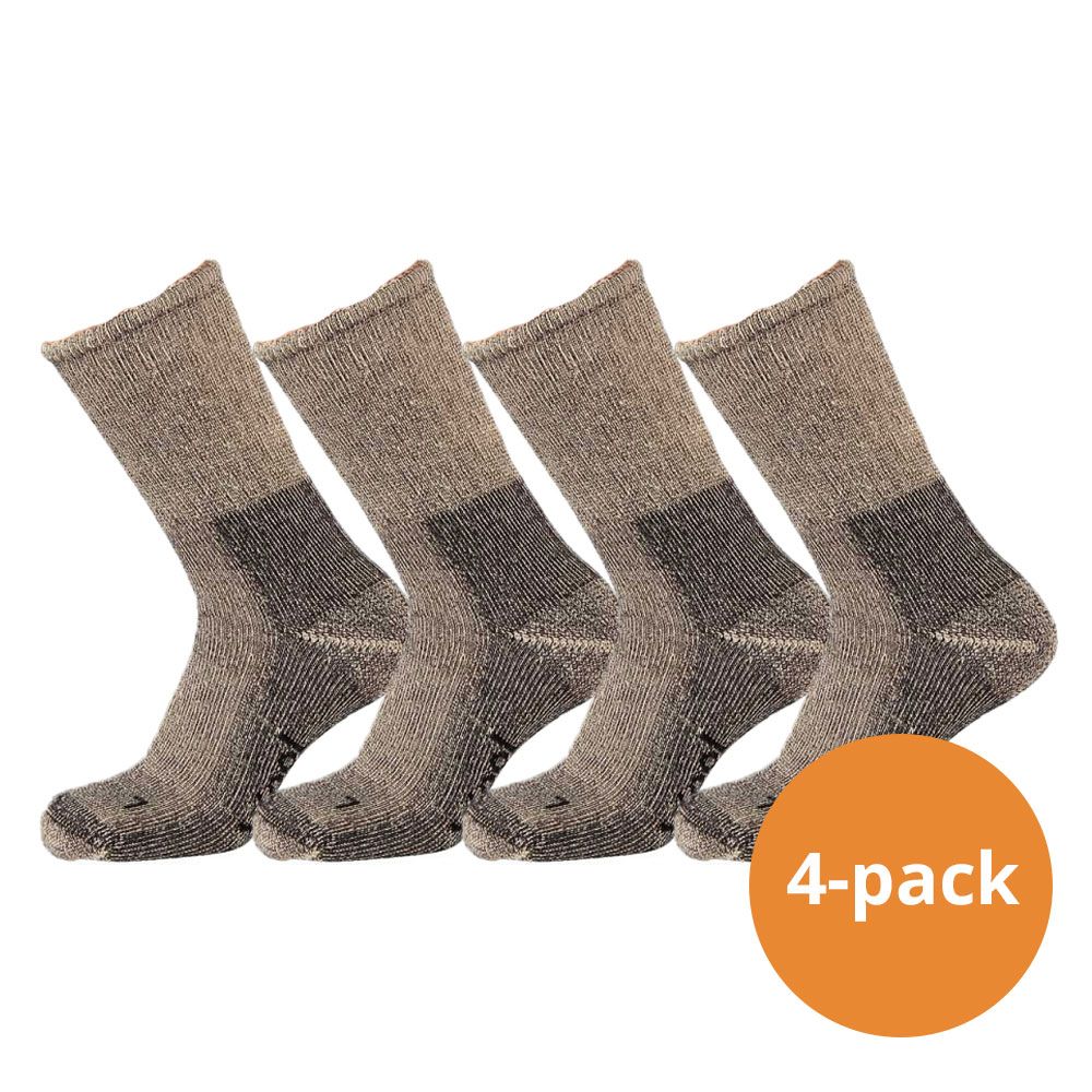 Xtreme 4 Paar Medium Grey Mouliner Trekkingsocken