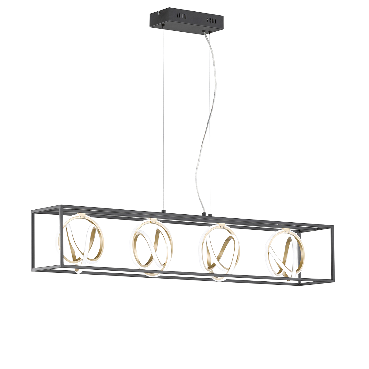Fischer & Honsel 4-flg LED Pendelleuchte Gisi