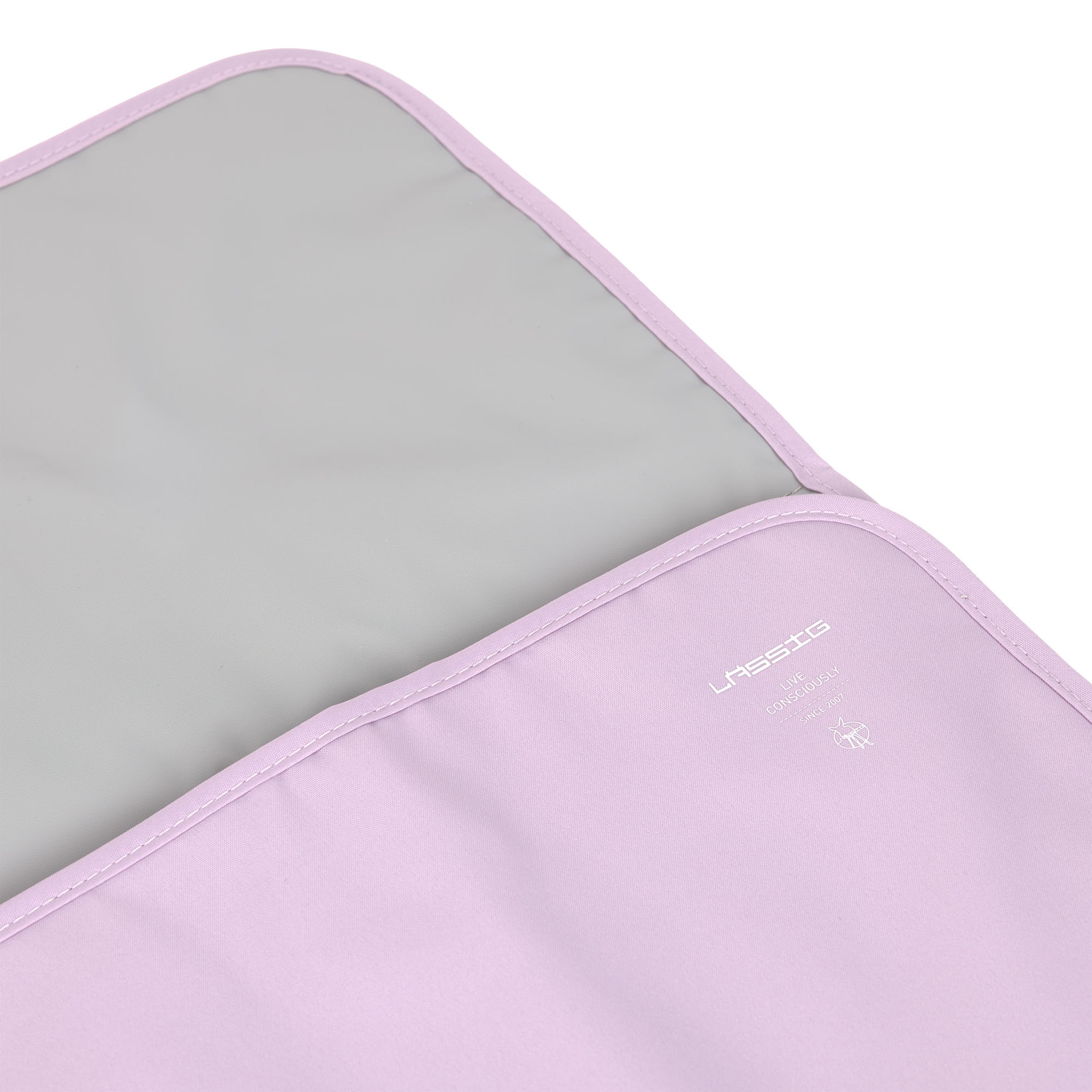 Windeltasche - kleine Wickeltasche, Tiefrot Lavendel