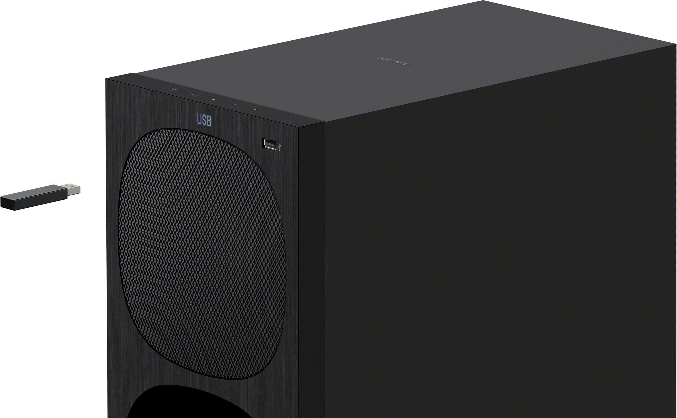Sony HT-S40R Kanal- 5.1 Soundbar (Bluetooth, 600 W, inkl. kabelgebundenem Subwoofer, kabellosen Rear-Lautsprechern)