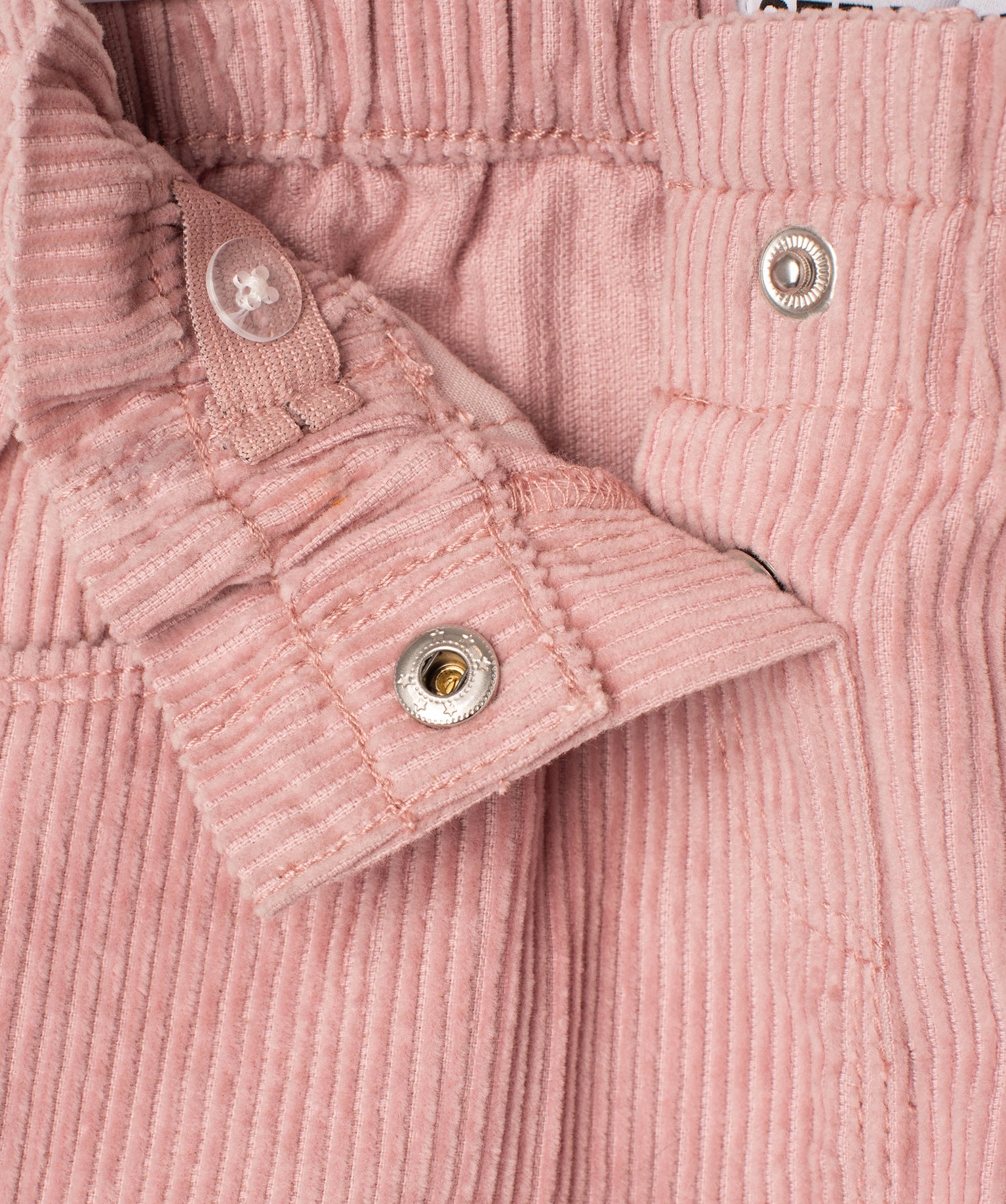 Jupe courte en velours à taille élastique bébé fille rose | GEMO