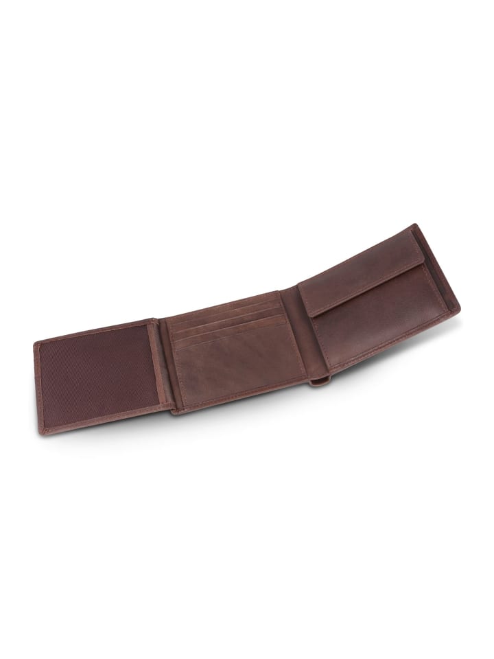 Police Geldbörse Leder 11.5 cm in brown günstig kaufen onesize
