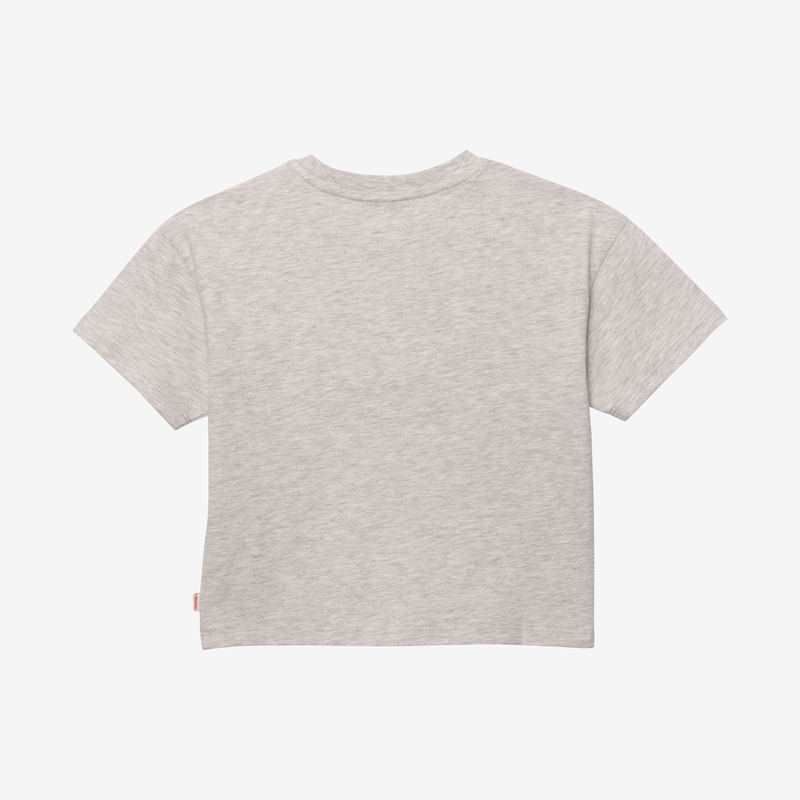 T-shirt fille message gris Catimini