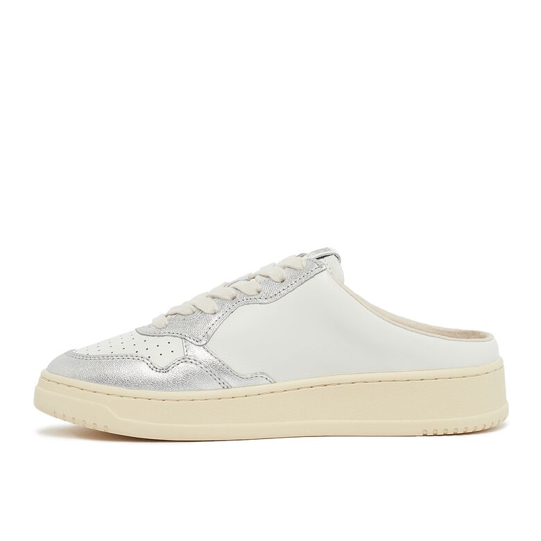 Autry Wmns Medalist Mule Leat/Leat wht/silver