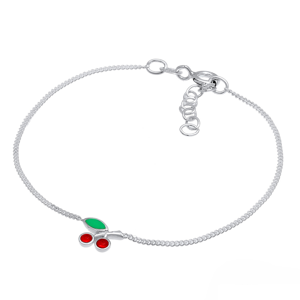 Elli Elli Bracelet Les enfants jouent à la cerise avec des cristaux en argent 925 Bracelet