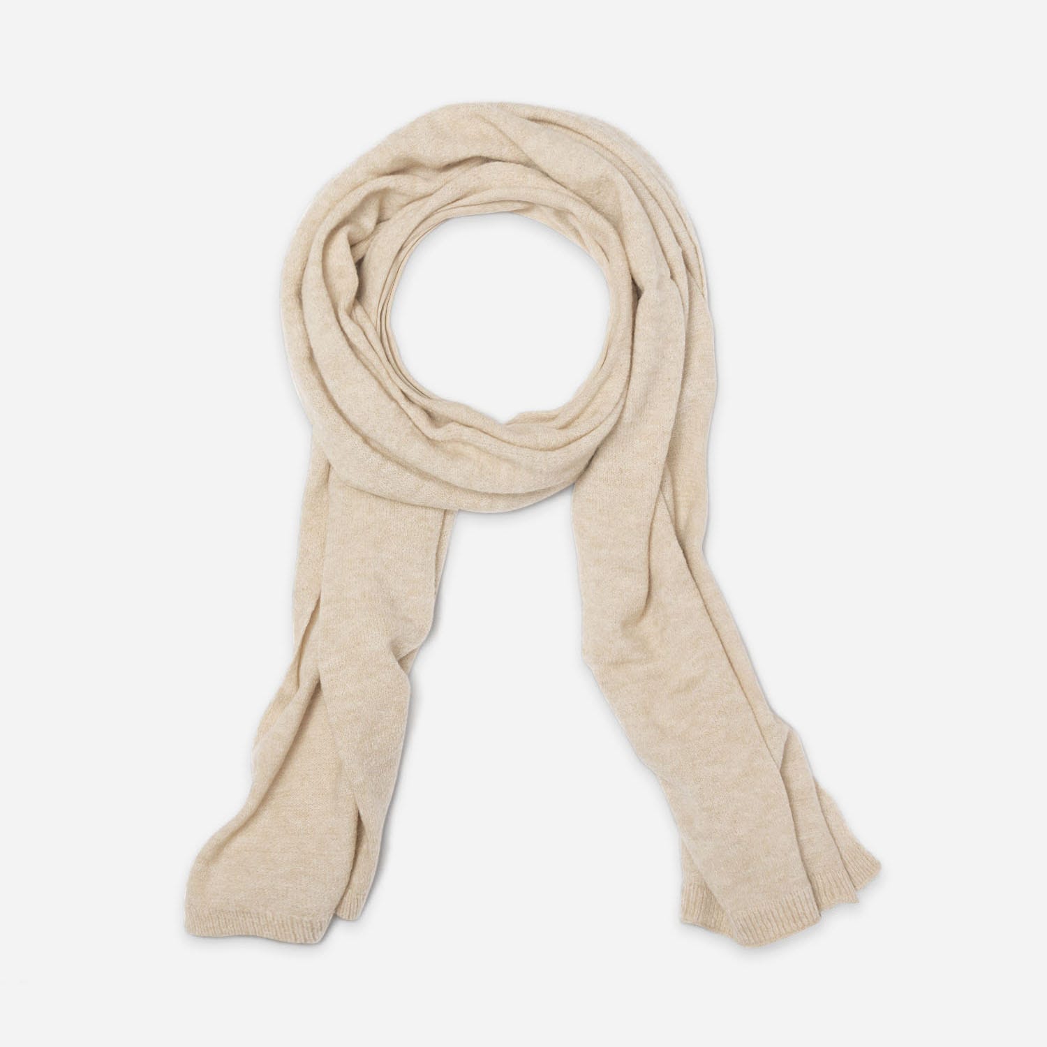 Grande écharpe beige