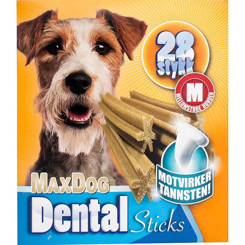 MaxDog Dental sticks M 28 stk, 720 g MaxDog