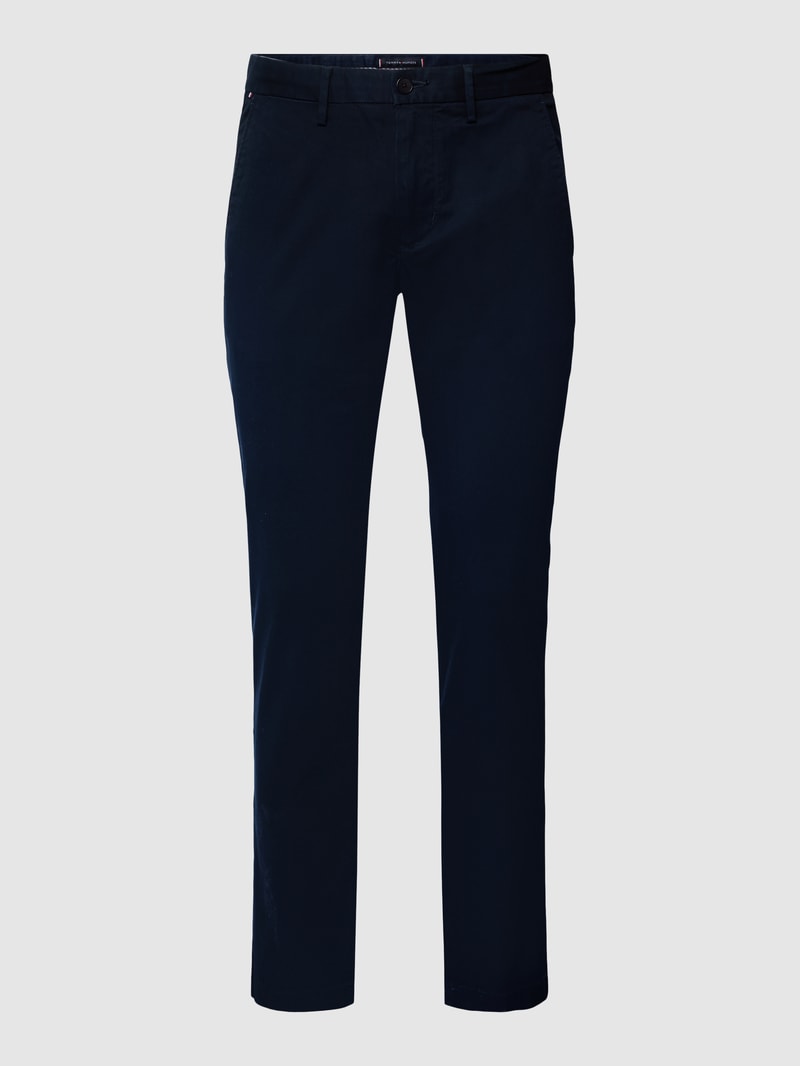 Chino mit Label-Detail Modell 'CORE BLEECKER 1985' in marineblau