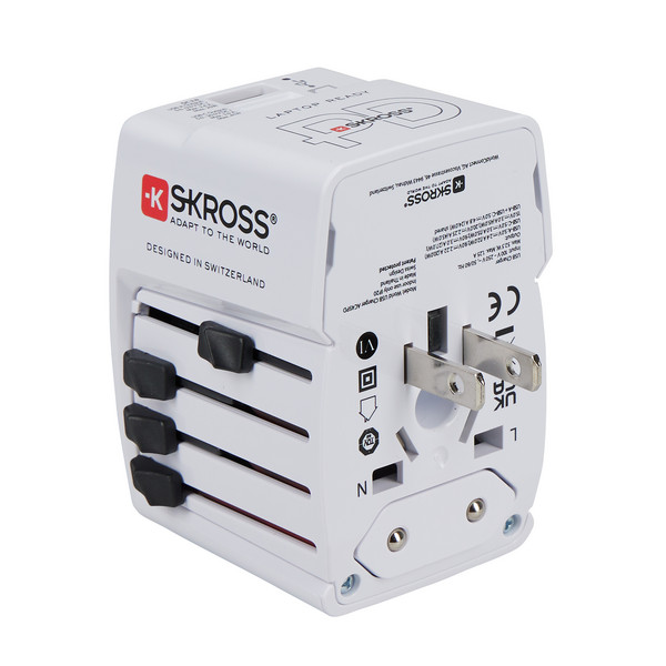 WORLD USB CHARGER AC45PD WITH USB-C CABLE - Reisestecker
