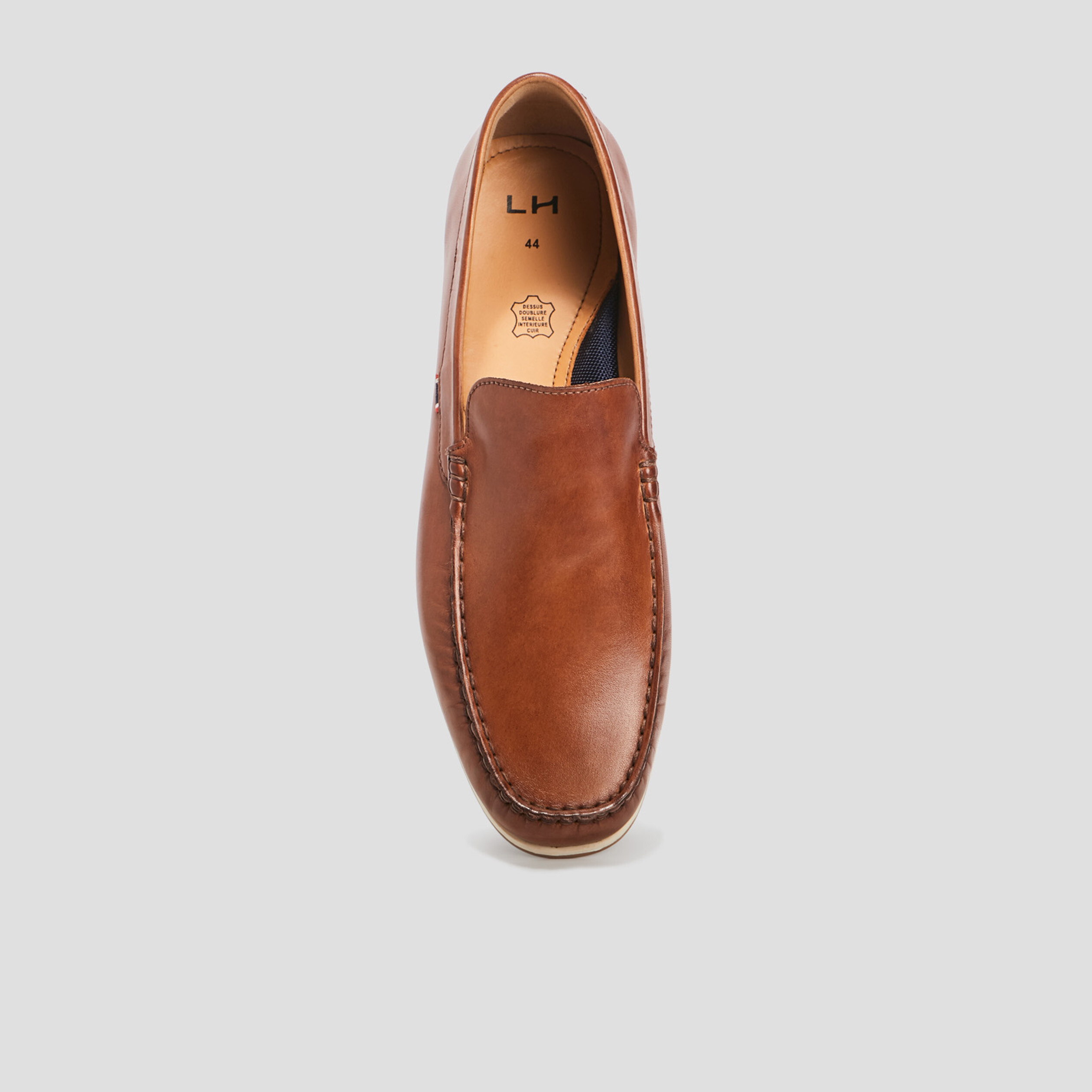 Mocassins en cuir marron homme | La Halle
