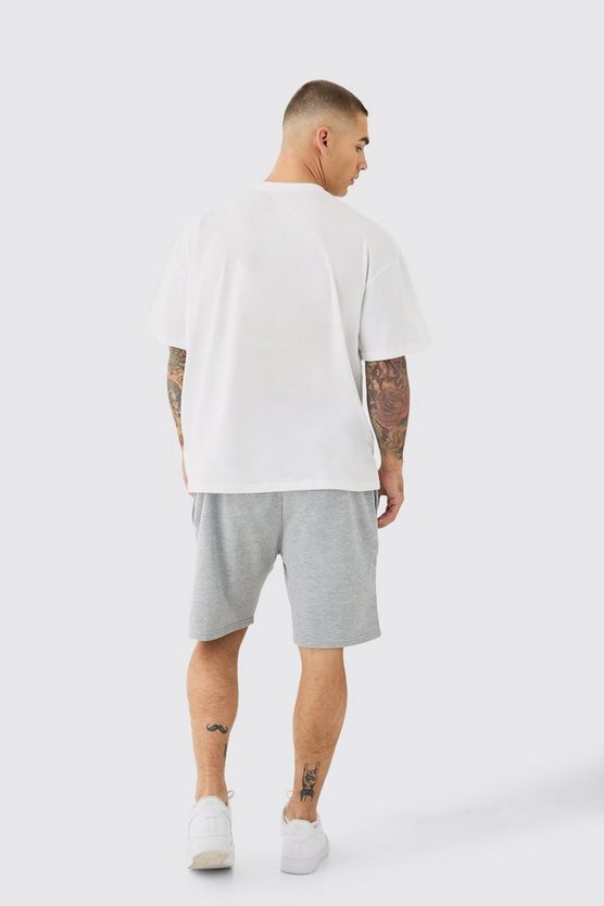 Oversize Shorts-Set mit Print