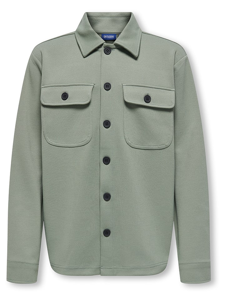 ONLY & SONS Junior Hemd in Grün günstig kaufen