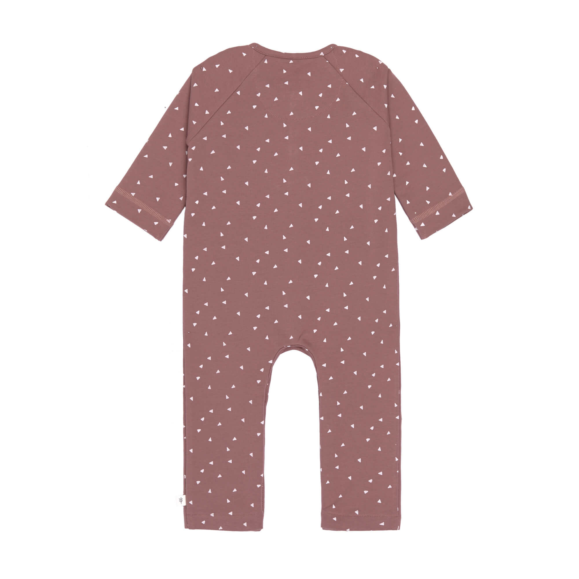 Strampler, Baby Overall - Bio Baumwolle, Triangle Cinnamon
