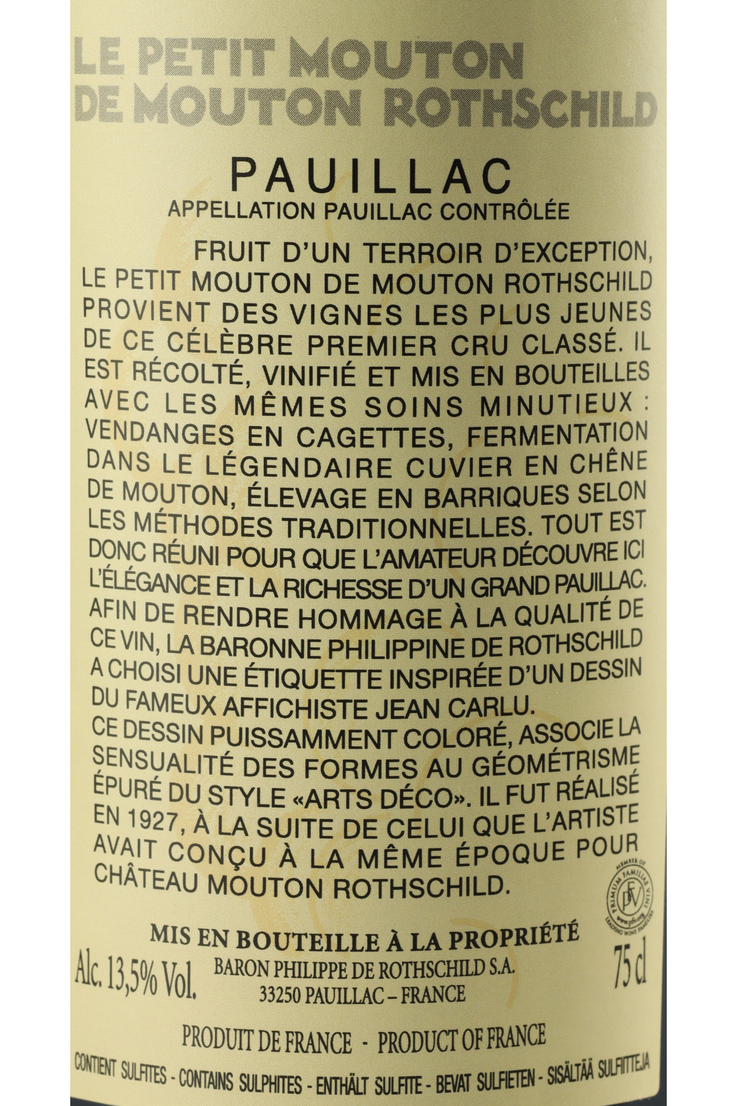 Le Petit Mouton De Mouton Rothschild 2015, Pauillac