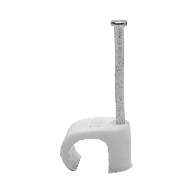 Egant Kabelklips 25-pk 7x10 mm flat hvit, Egant