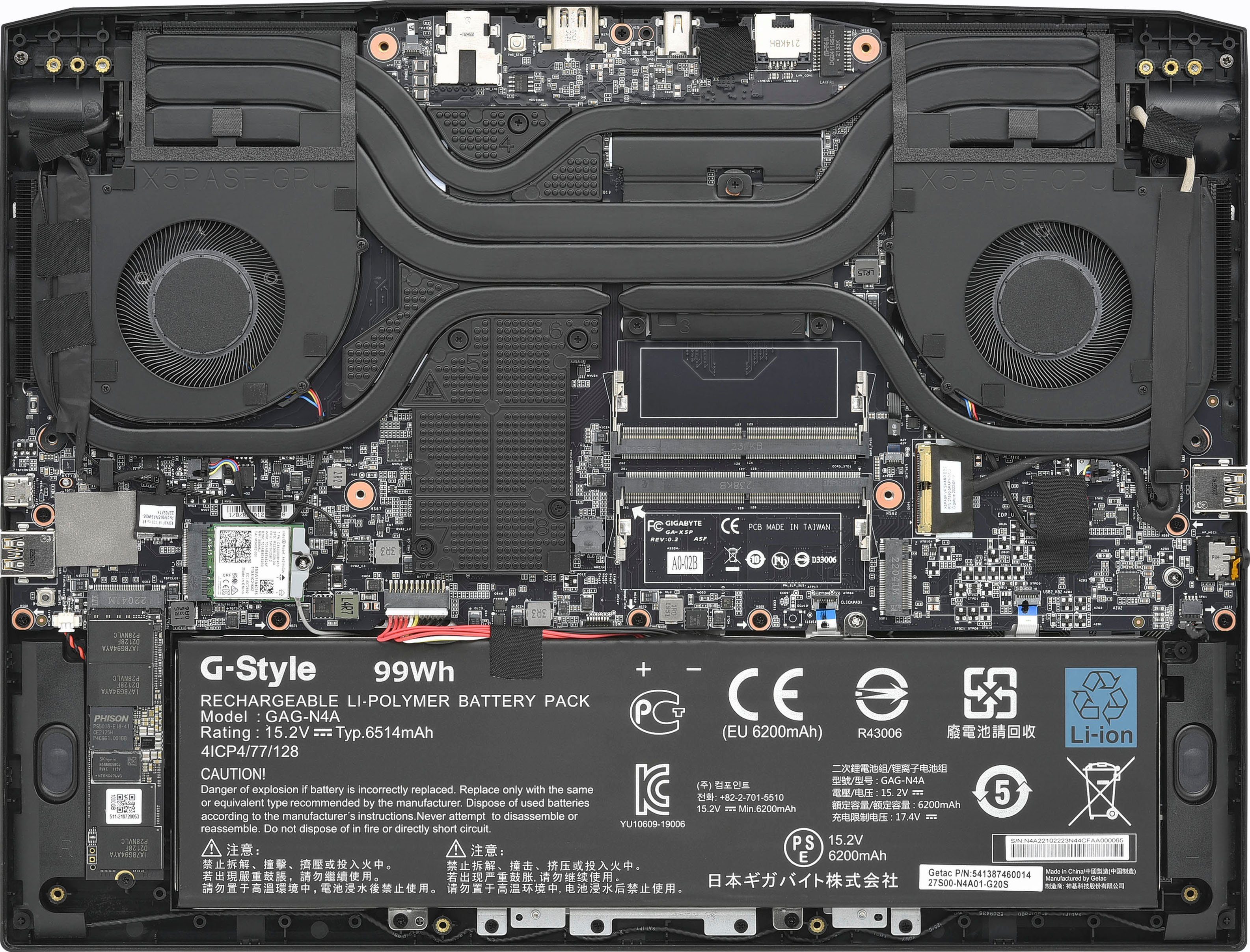 Gigabyte AORUS 15X ASF-B3DE654SH Gaming-Notebook (39,6 cm/15,6 Zoll, Intel Core i9 13900HX, GeForce RTX 4070, 1000 GB SSD)