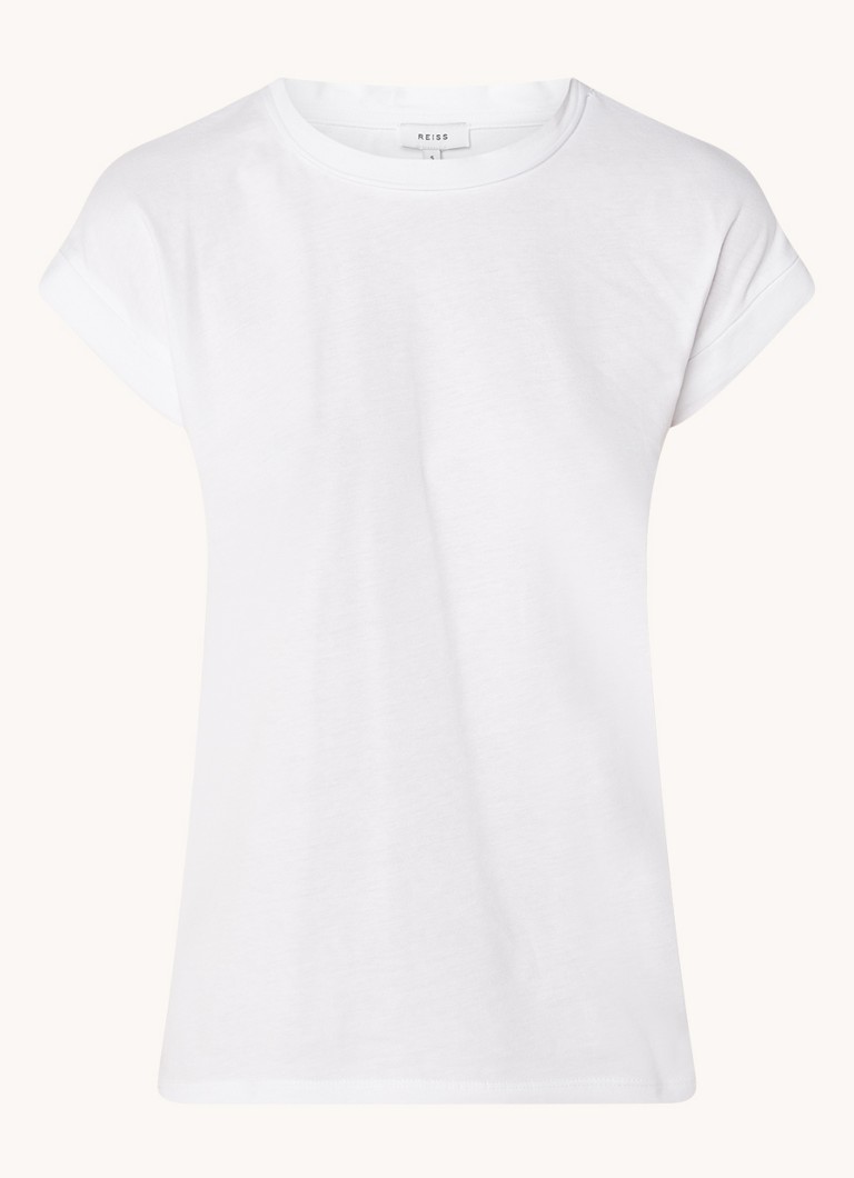 Reiss Tereza T-shirt with round neck and stretch