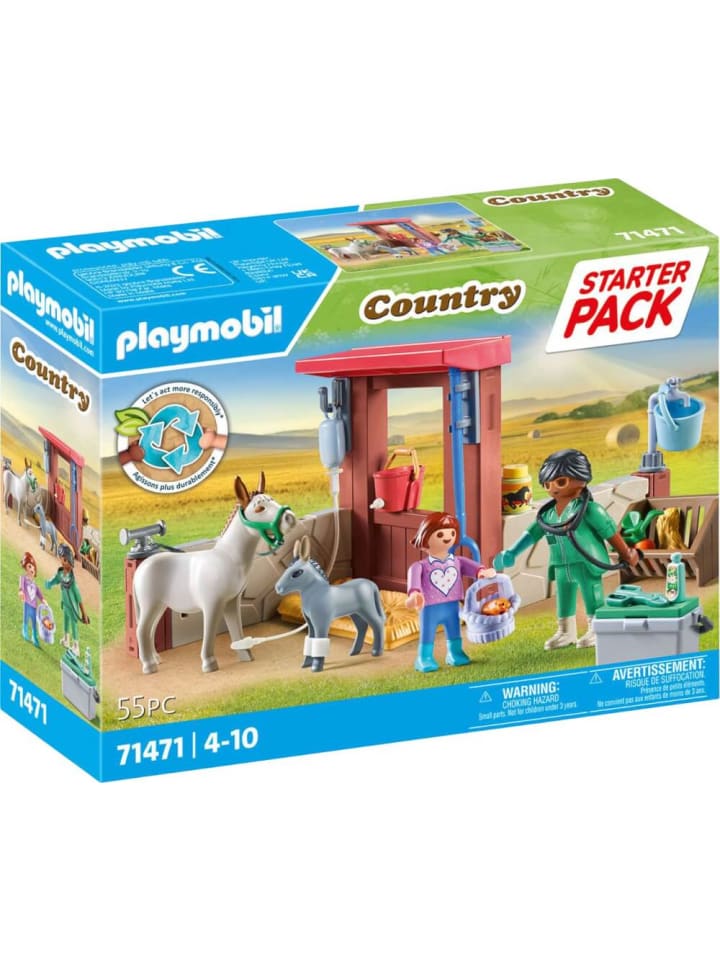 Playmobil Spielfigur Set Country Tierarzteinsatz bei den Eseln, 4-10 Jahre günstig kaufen onesize