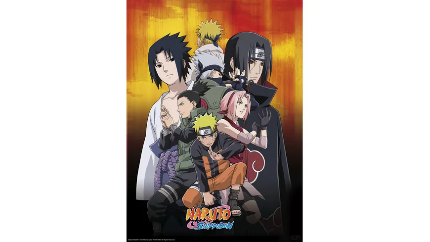 NARUTO SHIPPUDEN  Ninjas Set 2 Poster (52x38)
