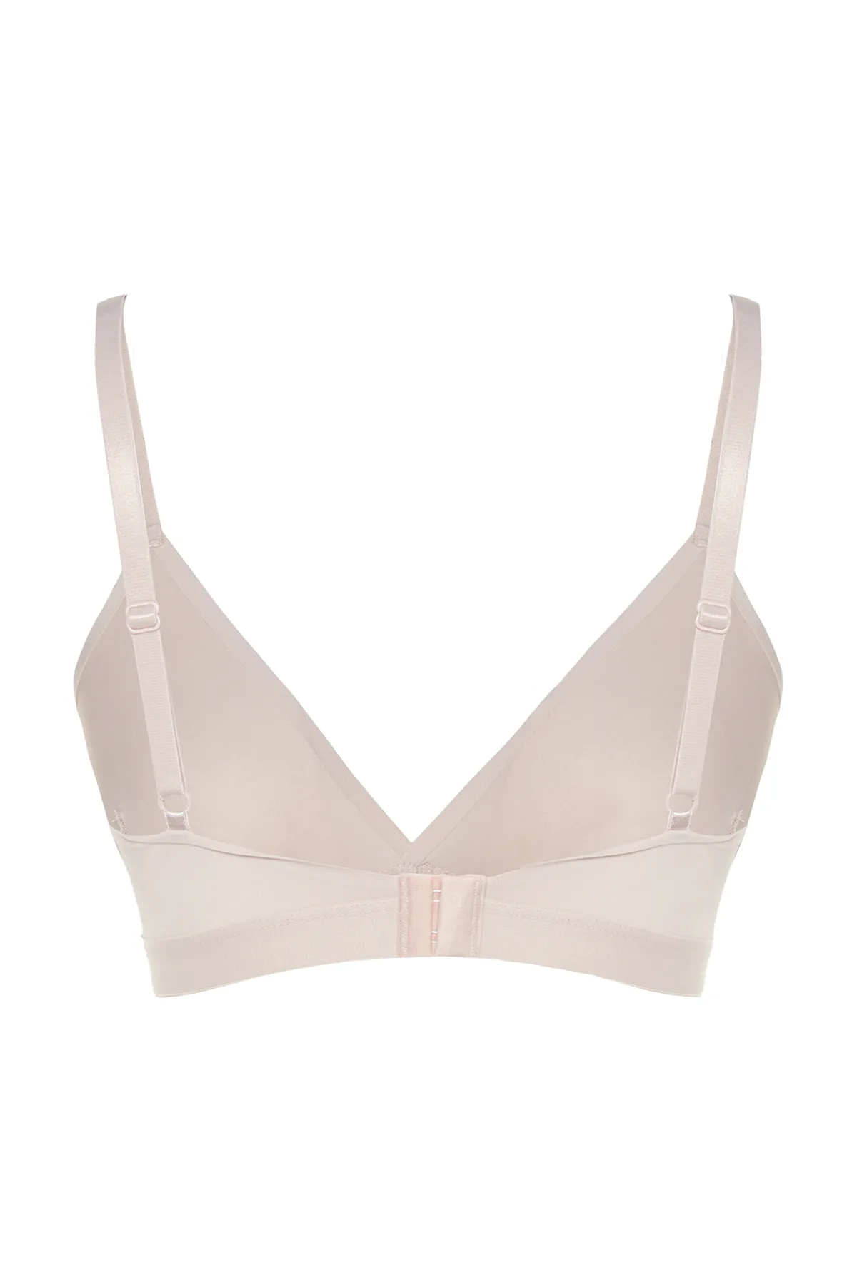 Trendyol Collection  Nerzfarbener, dreieckiger, unbeschichteter Bralette-Strick-BH aus Polyamid THMSS21SU0014