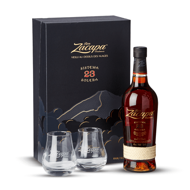 Coffret Zacapa 23 ans + 2 verres