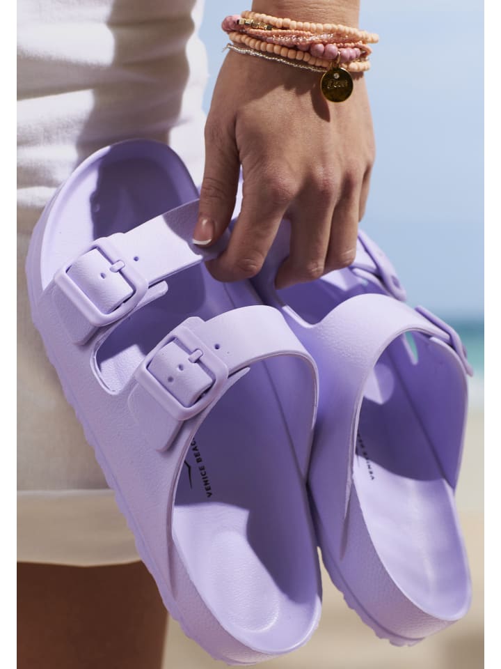 Venice Beach Badepantolette in flieder günstig kaufen
