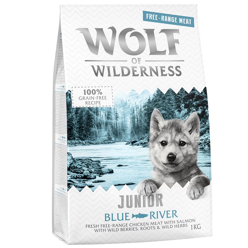 Wolf of Wilderness Junior 'Blue River' - Freilandhuhn & Lachs