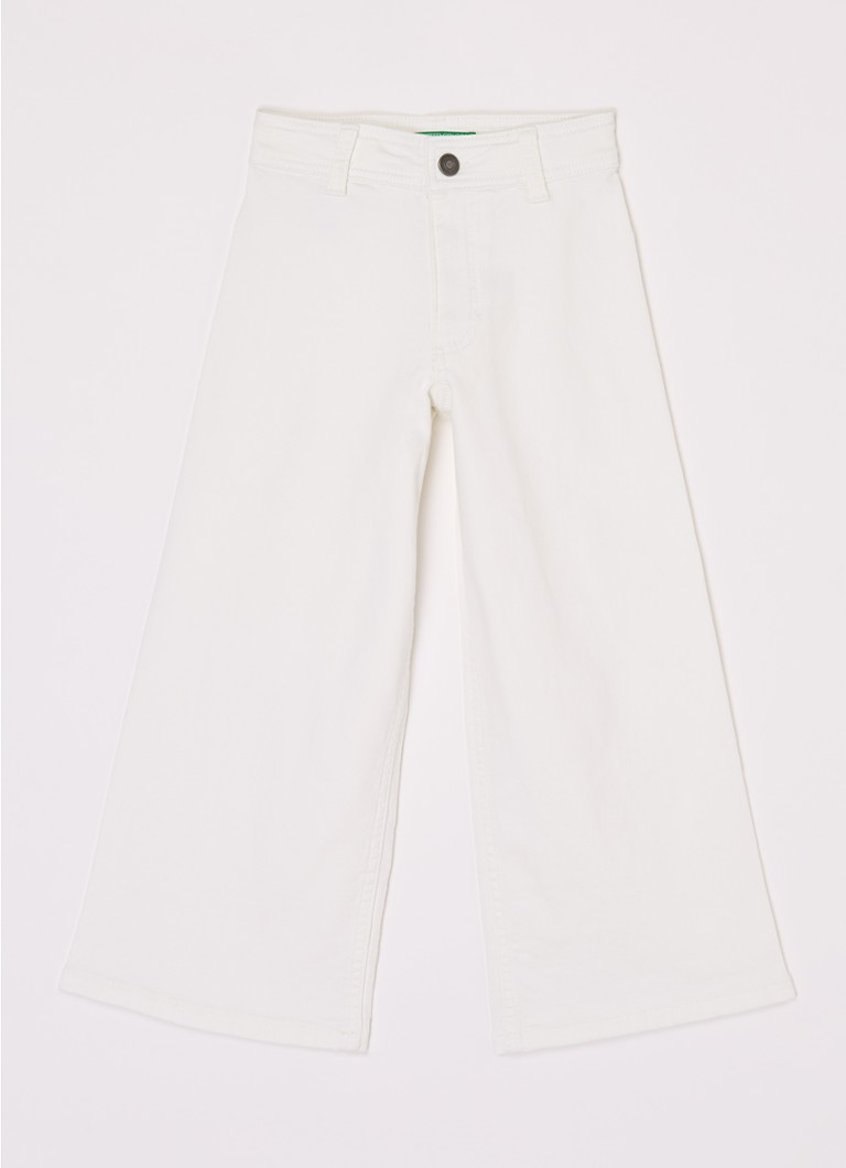 Benetton High waist wide leg jeans with stretch