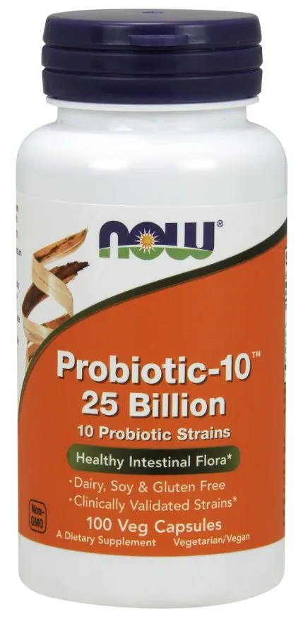 Now Foods Probiotic-10 25 Billion, Συμπλήρωμα Διατροφής Ζωντανής Καλλιέργειας, Κάψουλες