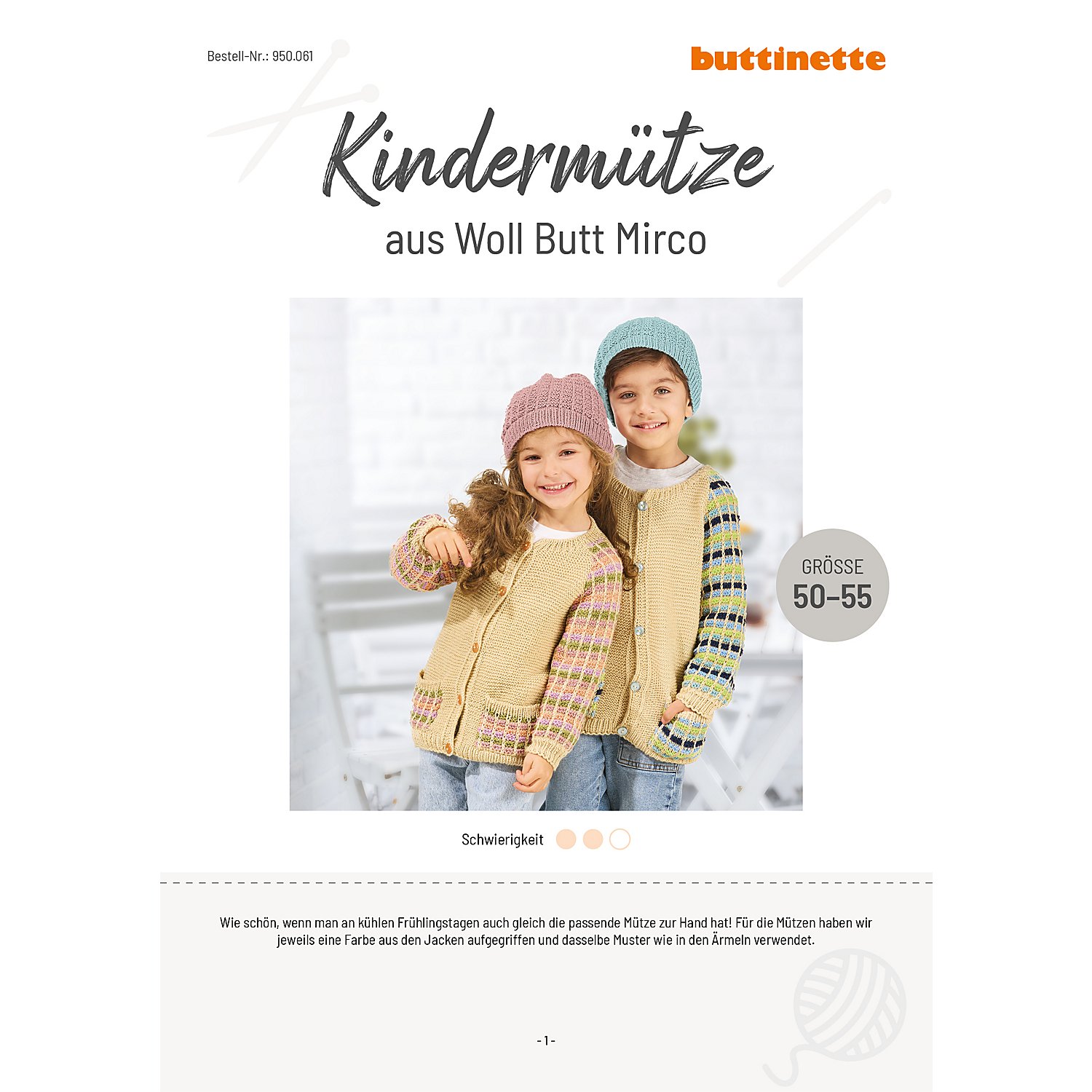Strickanleitung - Kindermütze aus Woll Butt Mirco
