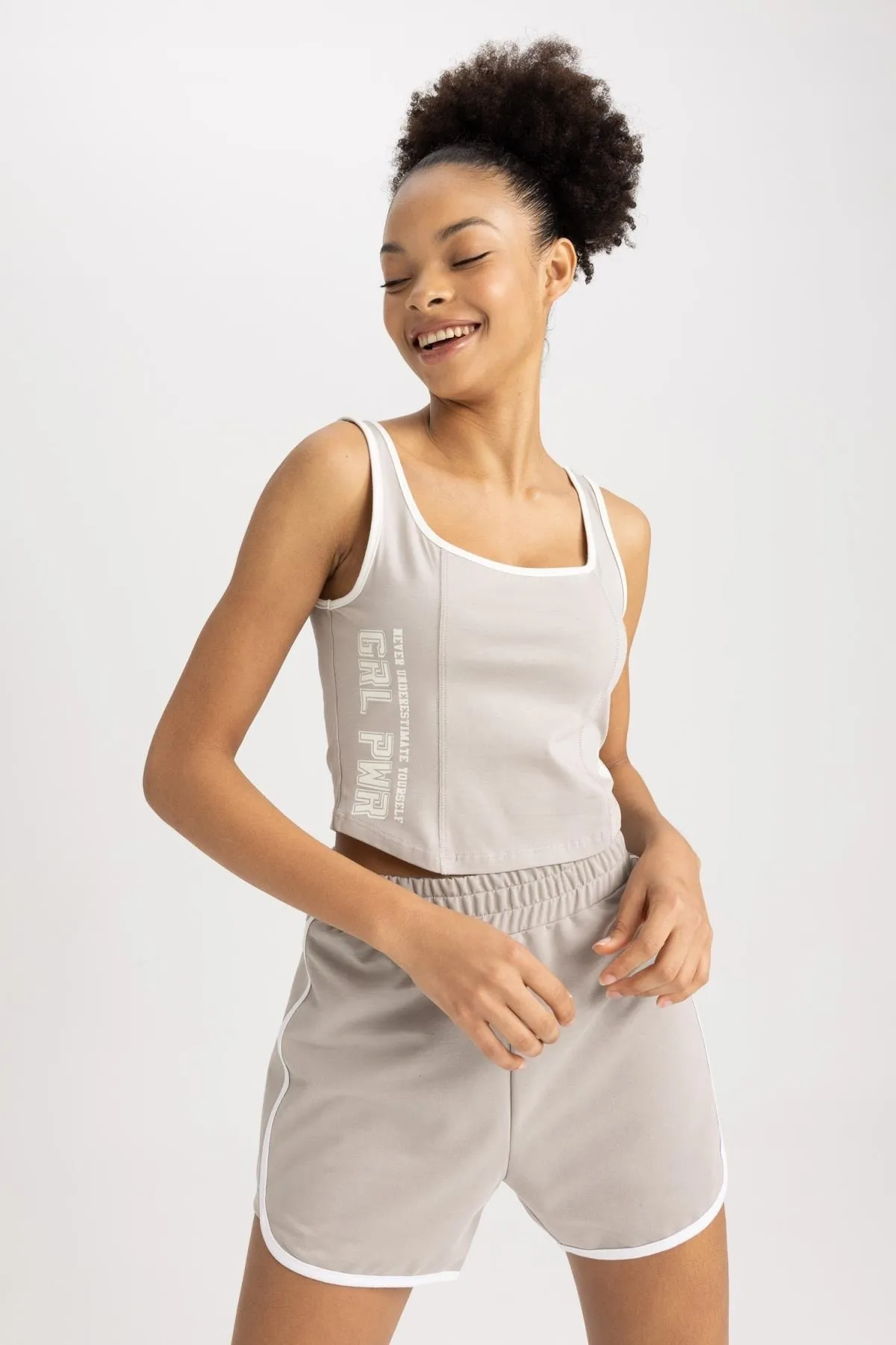 DeFacto  Passform Crop Top Athlete Cotton Athlete A1844ax23sm