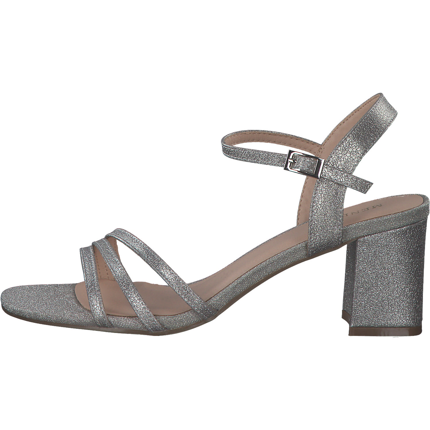 Menbur 24157, Plateau-Sandaletten, Damen, silber