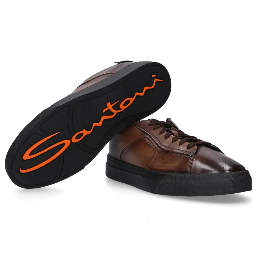 Santoni - Sneaker low 21554 Kalbsleder - braun