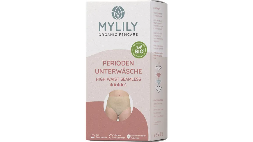 MYLILY Periodenunterwäsche High Waist Seamless Gr. M